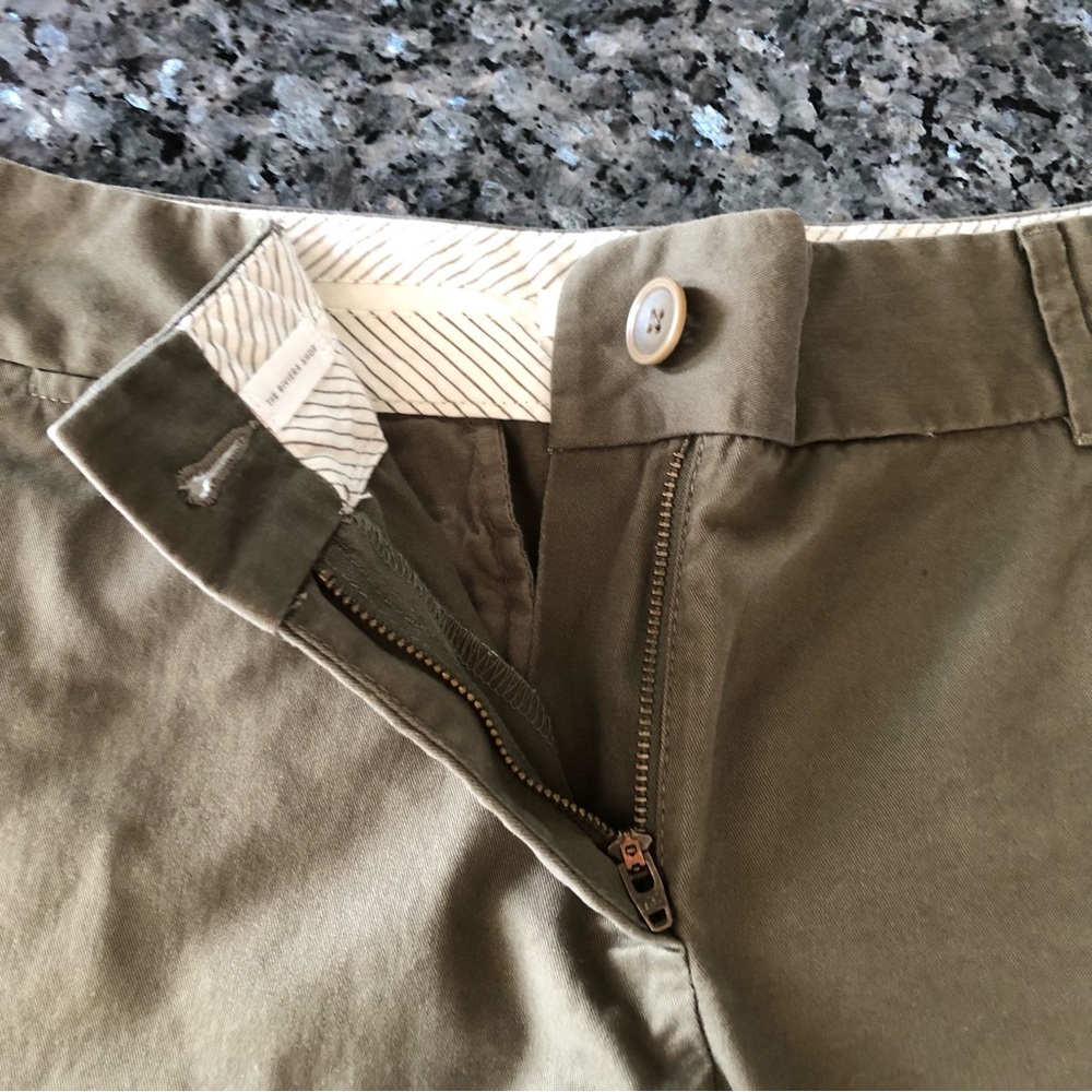 LOFT Olive Green The Riviera 6” Cotton Short - Picture 5 of 11